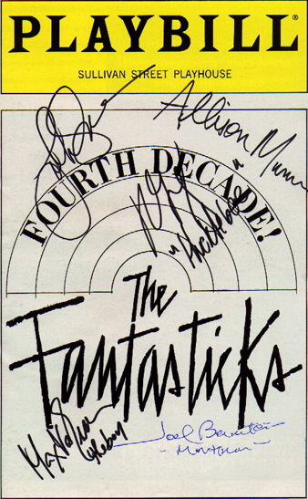 The Fantastiks Playbill